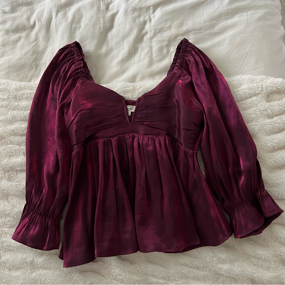 Mason satin top
